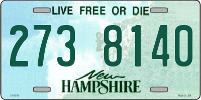 NH license plate 2738140