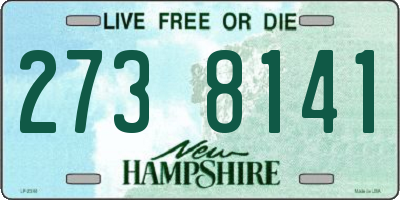 NH license plate 2738141