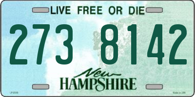 NH license plate 2738142