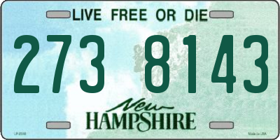 NH license plate 2738143