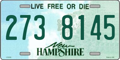 NH license plate 2738145