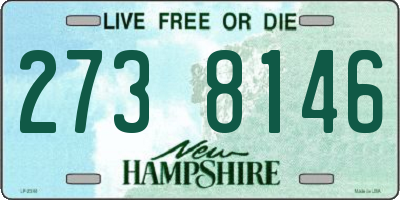 NH license plate 2738146