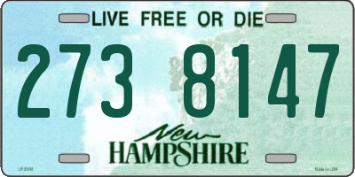 NH license plate 2738147