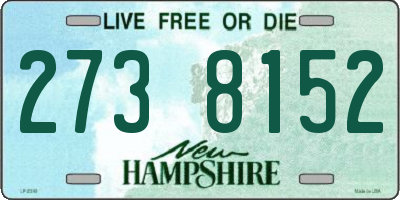 NH license plate 2738152