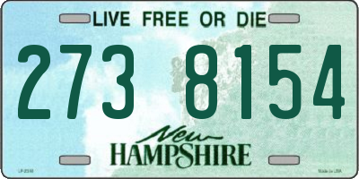 NH license plate 2738154