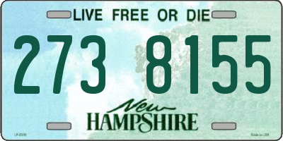 NH license plate 2738155