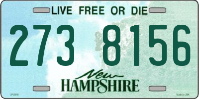 NH license plate 2738156