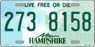 NH license plate 2738158