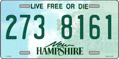 NH license plate 2738161