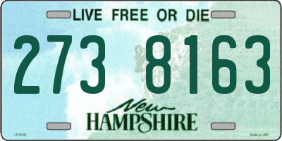 NH license plate 2738163
