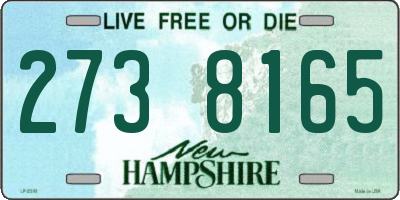 NH license plate 2738165