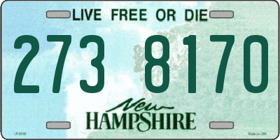 NH license plate 2738170
