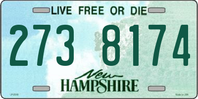 NH license plate 2738174