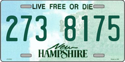 NH license plate 2738175