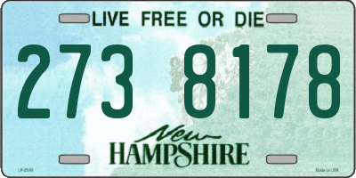 NH license plate 2738178