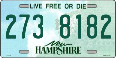 NH license plate 2738182
