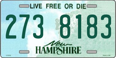 NH license plate 2738183