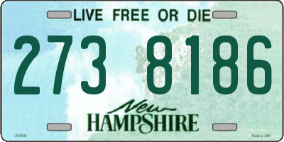 NH license plate 2738186