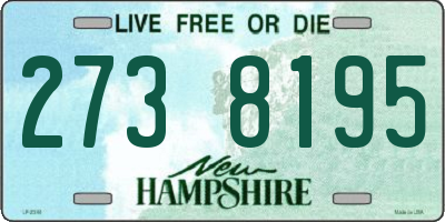 NH license plate 2738195