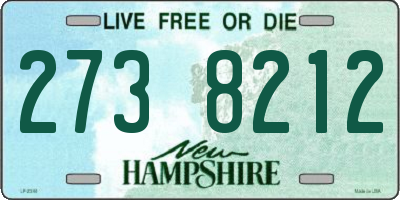 NH license plate 2738212