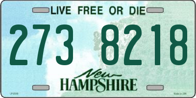 NH license plate 2738218