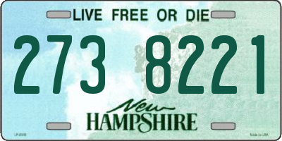 NH license plate 2738221