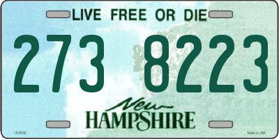 NH license plate 2738223