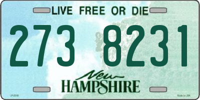 NH license plate 2738231