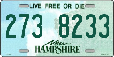 NH license plate 2738233
