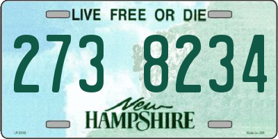 NH license plate 2738234
