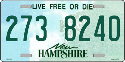 NH license plate 2738240