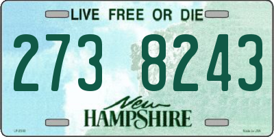 NH license plate 2738243