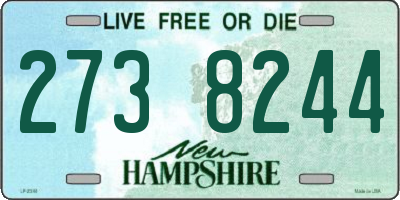 NH license plate 2738244