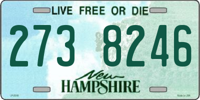 NH license plate 2738246