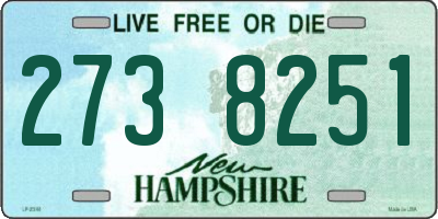 NH license plate 2738251