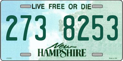 NH license plate 2738253