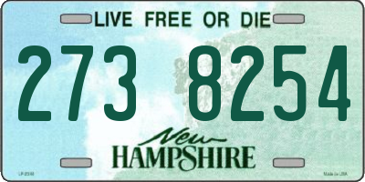 NH license plate 2738254