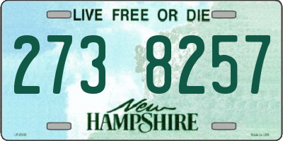 NH license plate 2738257
