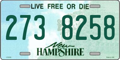 NH license plate 2738258