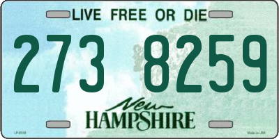 NH license plate 2738259