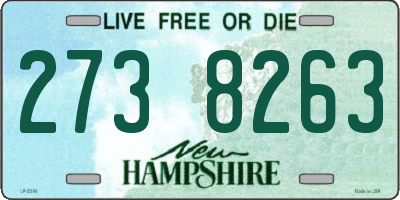 NH license plate 2738263