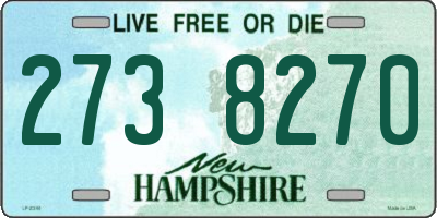 NH license plate 2738270