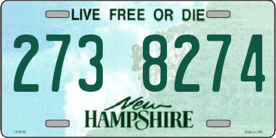 NH license plate 2738274