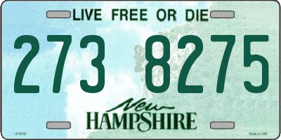 NH license plate 2738275