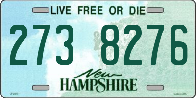 NH license plate 2738276