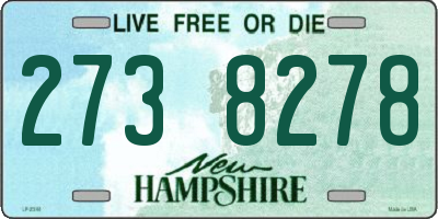 NH license plate 2738278