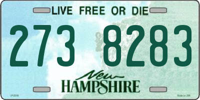 NH license plate 2738283
