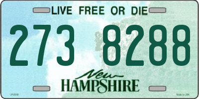 NH license plate 2738288
