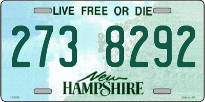NH license plate 2738292