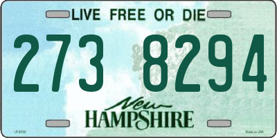 NH license plate 2738294